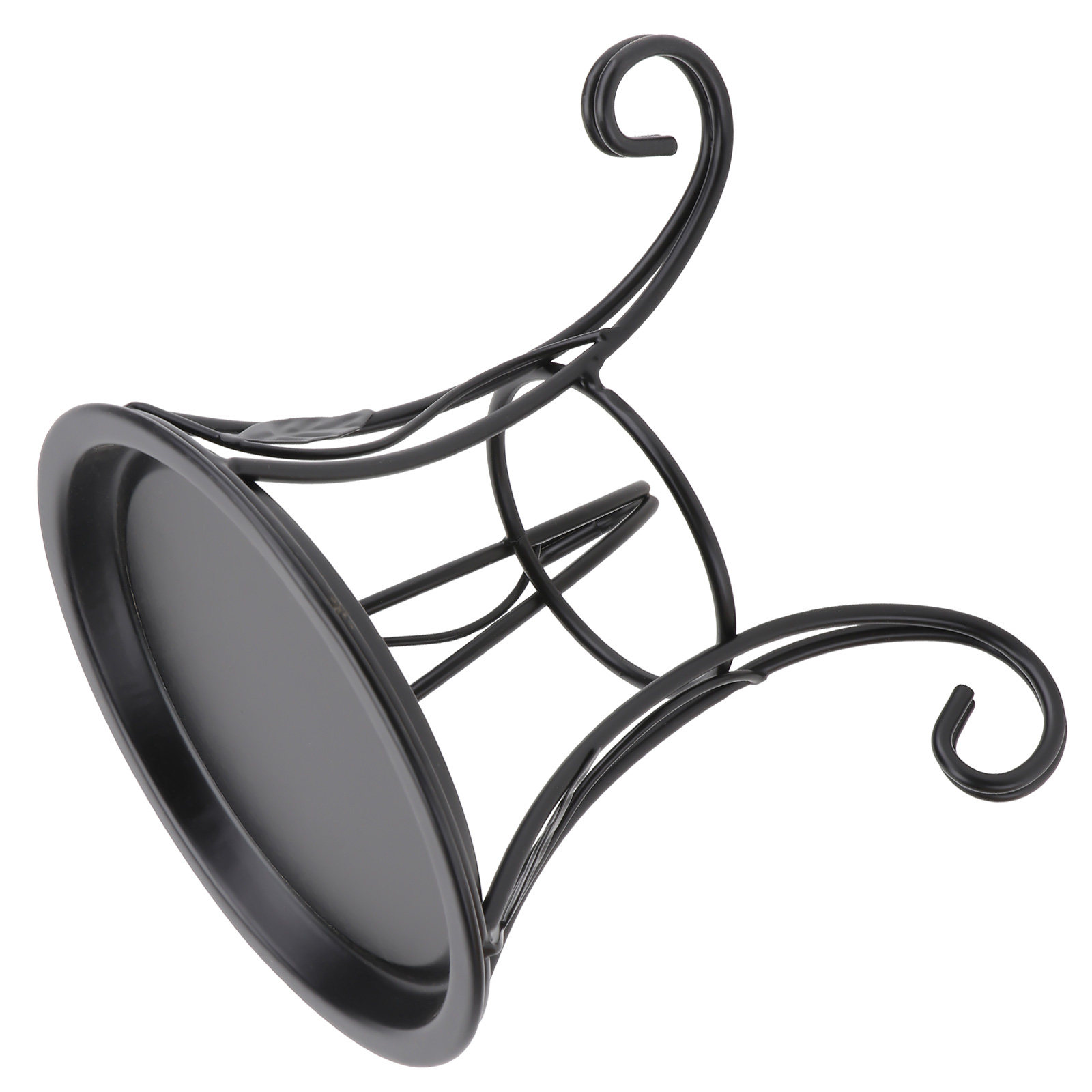 Plant Pot Small Desk - Mini Iron Plant Stand Black Small