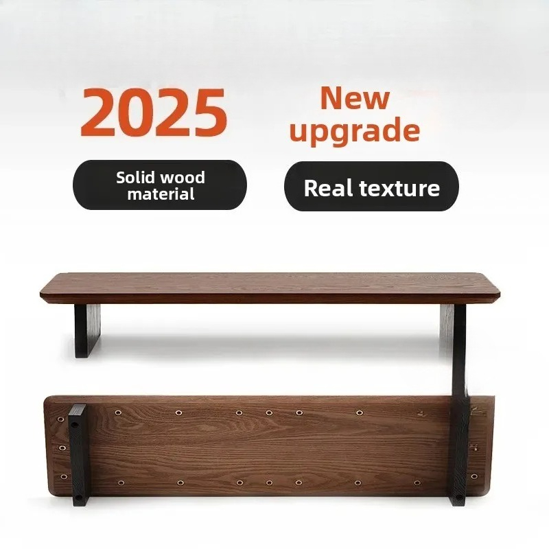 Desk Setup For Office - Solid Wood Monitor Riser Stand Modular