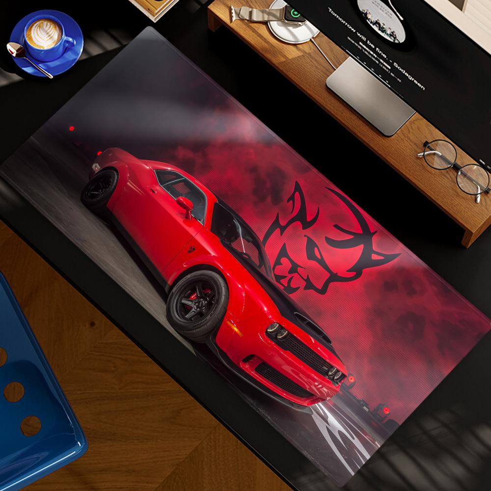 Desk Setup Maker - D-DodgeS Car Cool Mouse Pad XXL