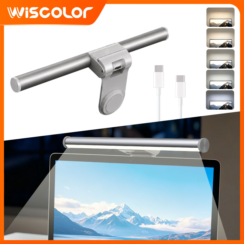 Desk Setup For Office - RGBIC Led Lights Setup Dimmable Monitor