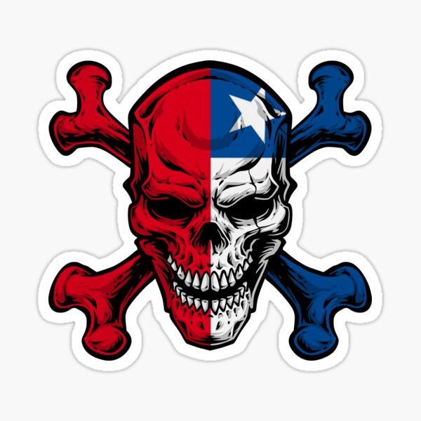 Chile Emblem Flag Skull Creati - огляд і ціна Desk Setup Maker
