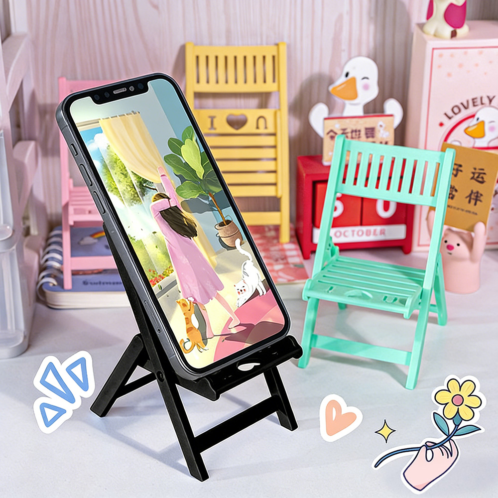Mini Folding Chair Phone Stand - огляд і ціна Desk Setup Options