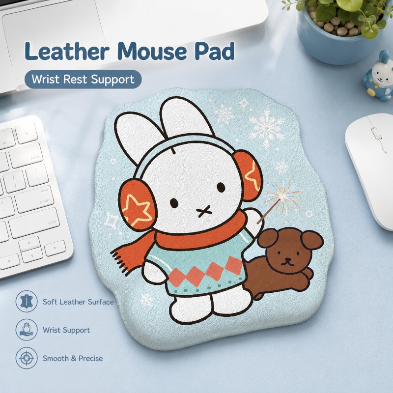 Anime Miffy Leather Mouse Pad  - огляд і ціна Desk Setup For Office