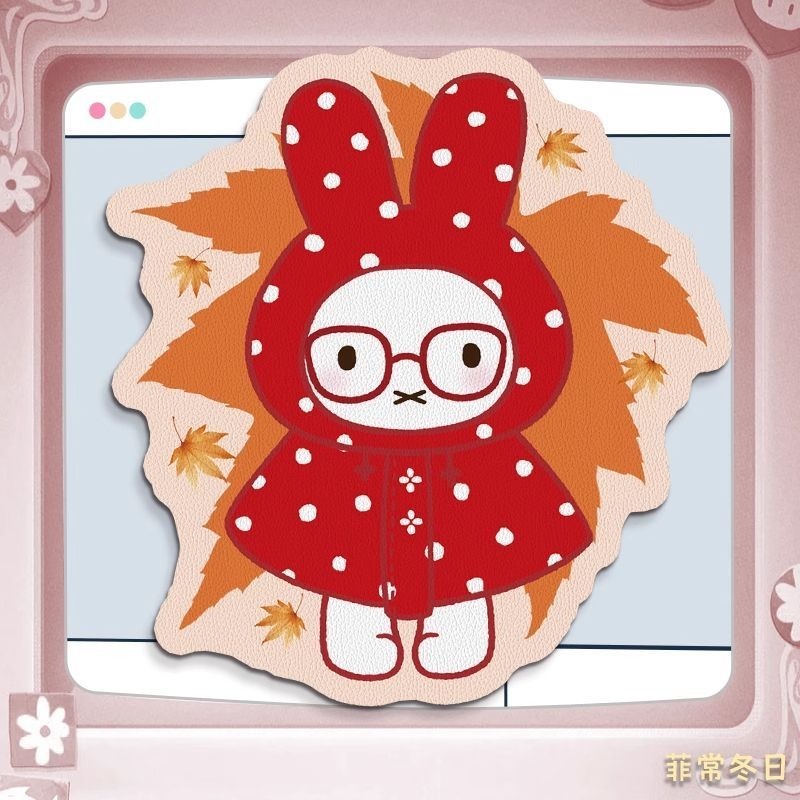 Anime Miffy Leather Mouse Pad  - огляд і ціна Desk Setup For Office