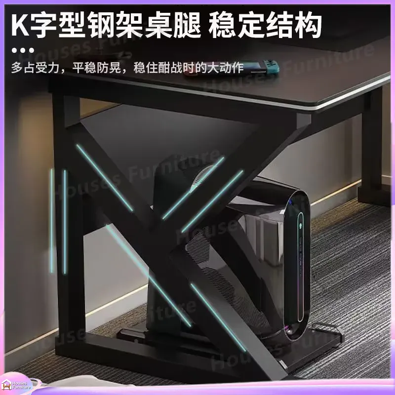 Cafe Metal Gaming Desk Black M - огляд і ціна Desk Setup For Office