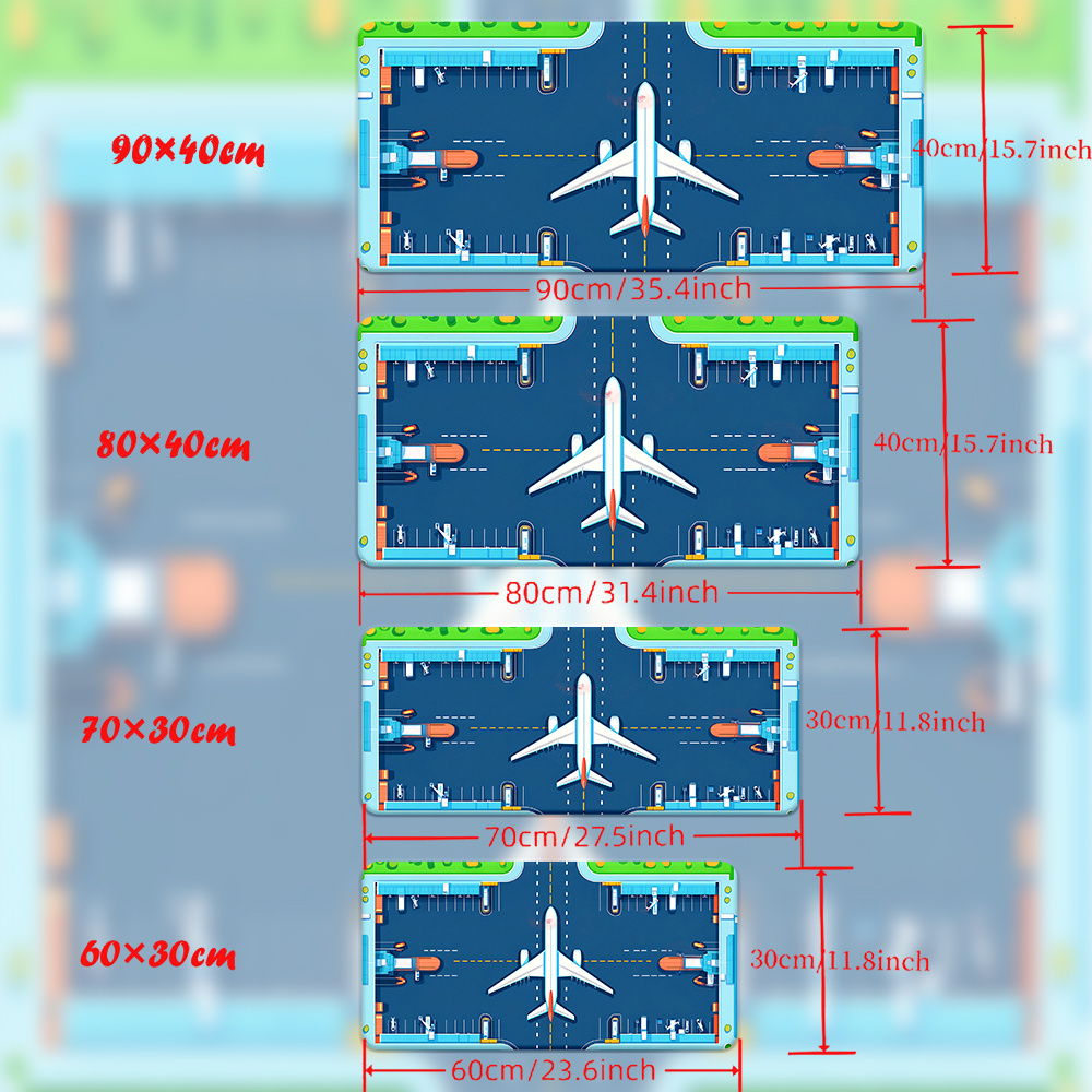 Airplane Runway Mouse Pad Larg - огляд і ціна Desk Setup For Office