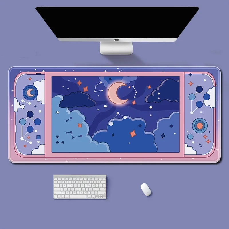 Moon and Stars Large Desk Mat  - огляд і ціна Desk Setup For Office