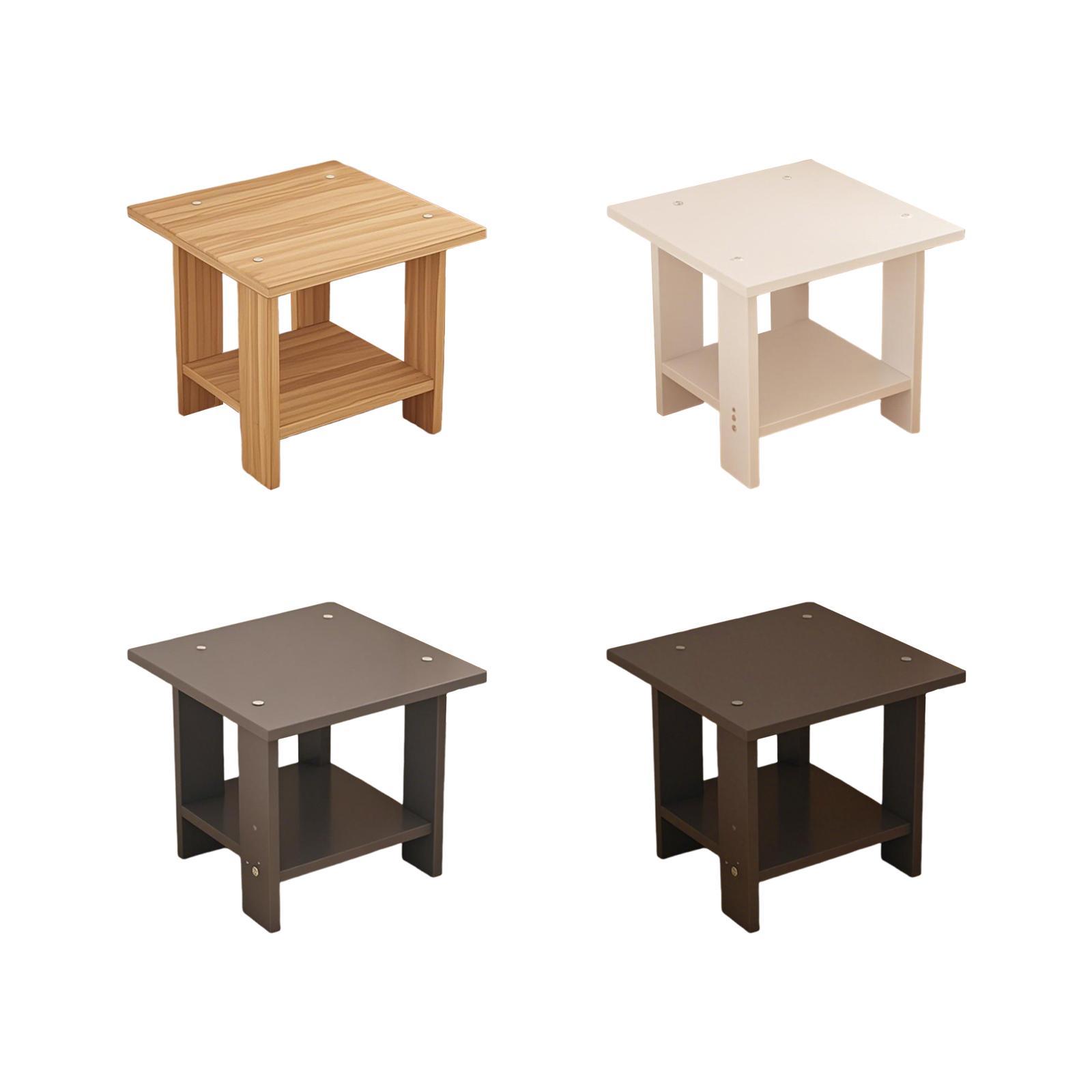 Wooden Double Layers Side Tabl - огляд і ціна Desk Setup Maker