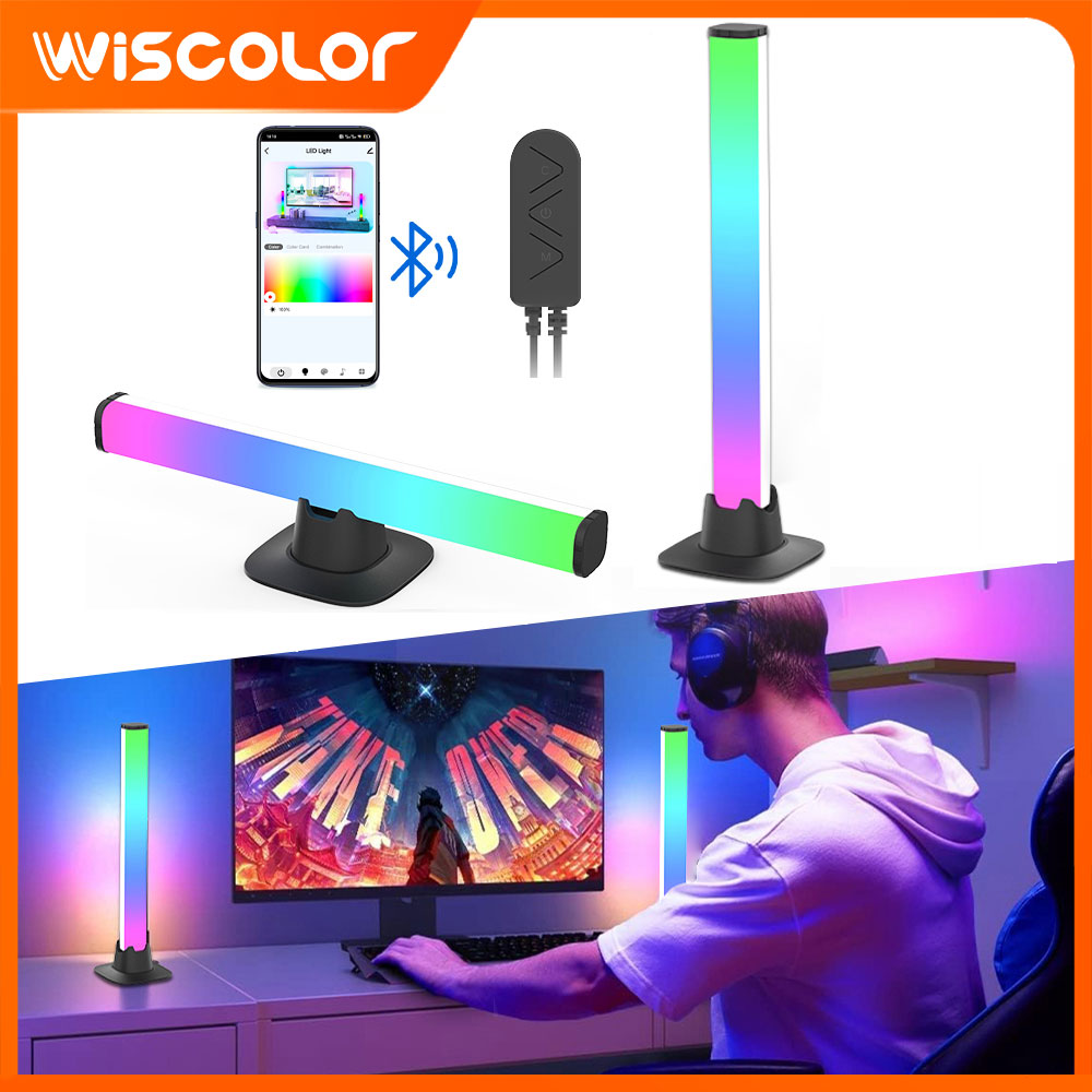 RGB LED Lights Bar Bluetooth S - огляд і ціна Desk Setup With Tv