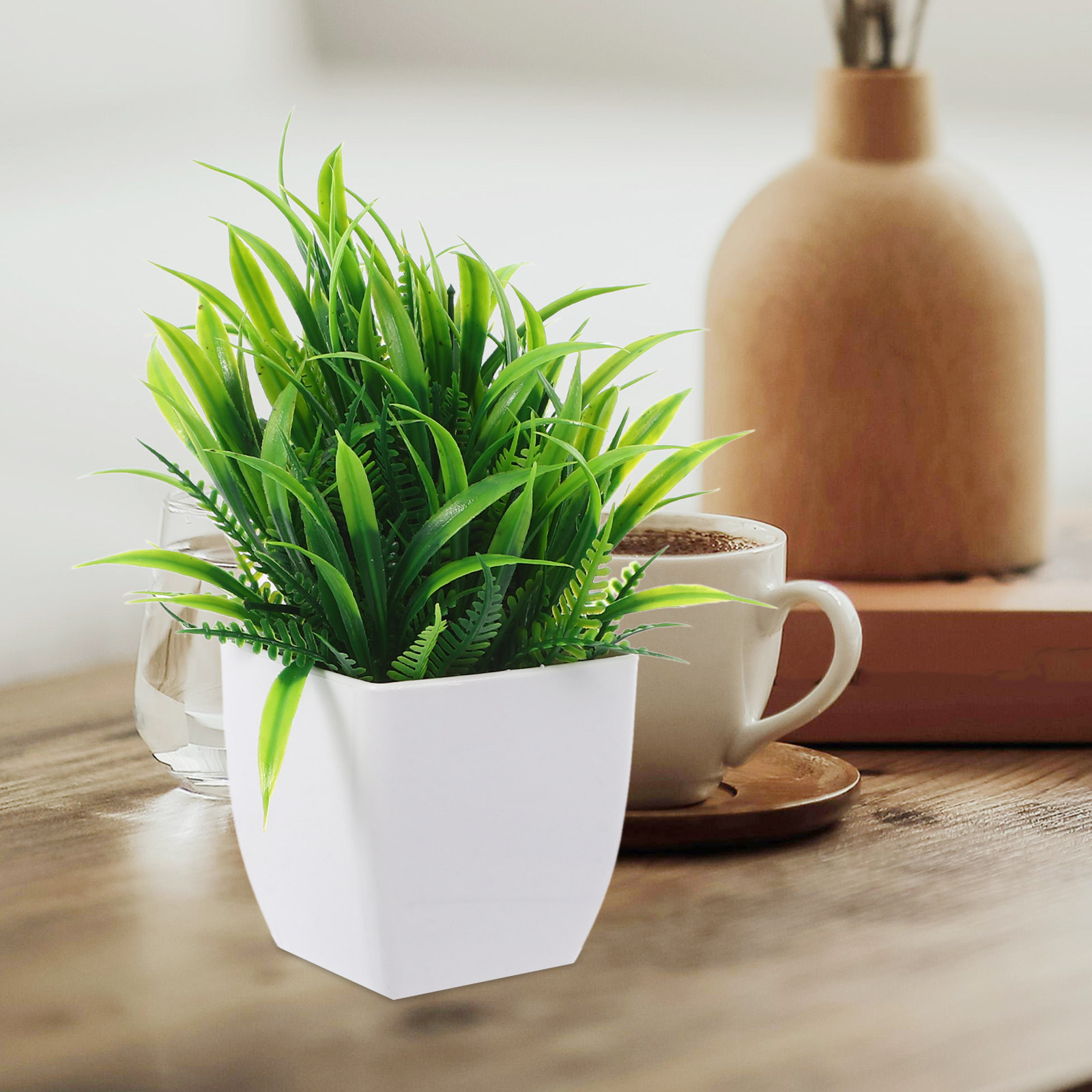3Pcs Small Fake Plants Mini Ar - огляд і ціна Plant Pot Small Desk