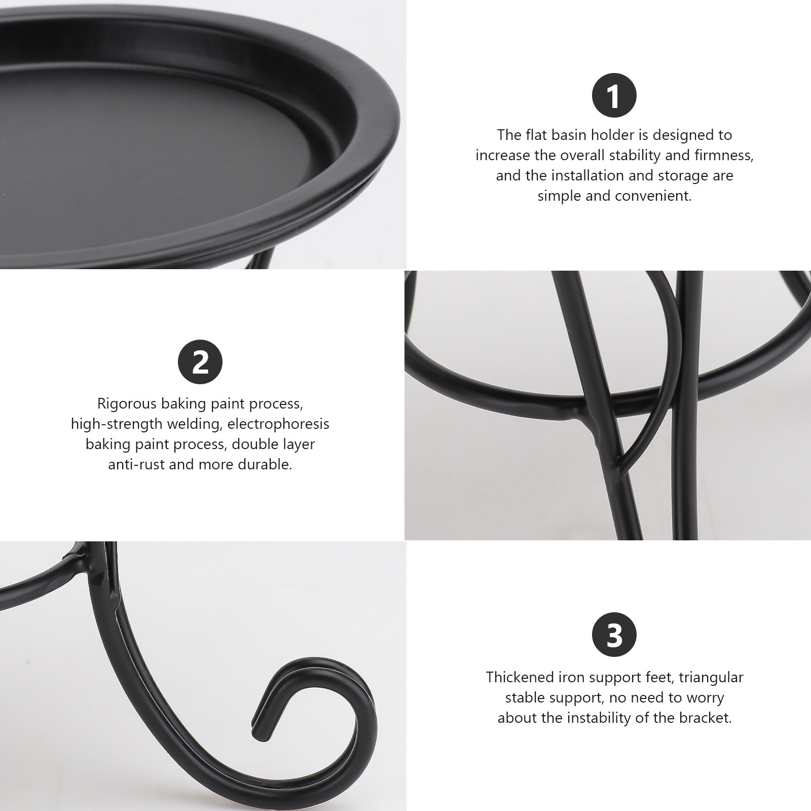 Mini Iron Plant Stand Black Sm - огляд і ціна Plant Pot Small Desk