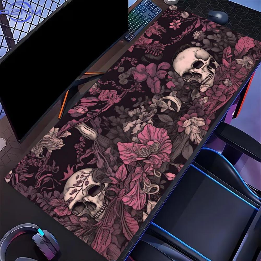 Pink Rose Skull Extended Desk  - огляд і ціна Desk Setup Pink