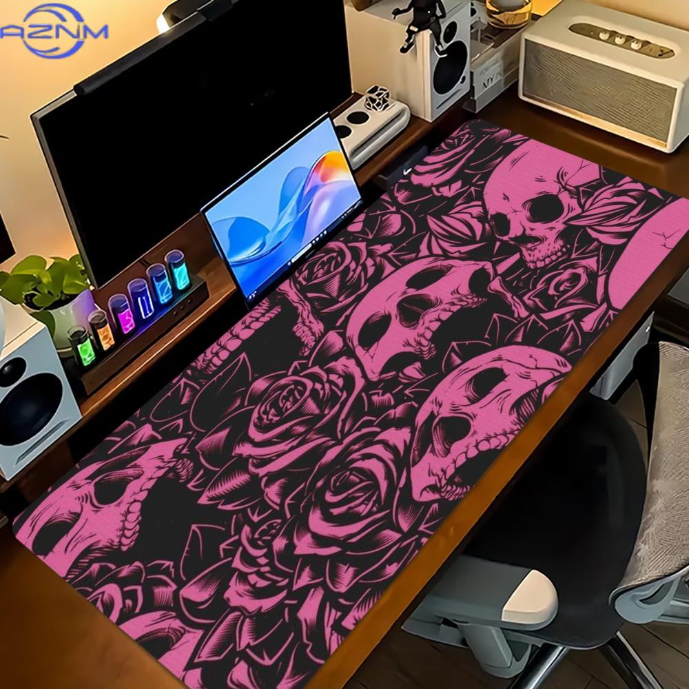 Pink Rose Skull Extended Desk  - огляд і ціна Desk Setup Pink