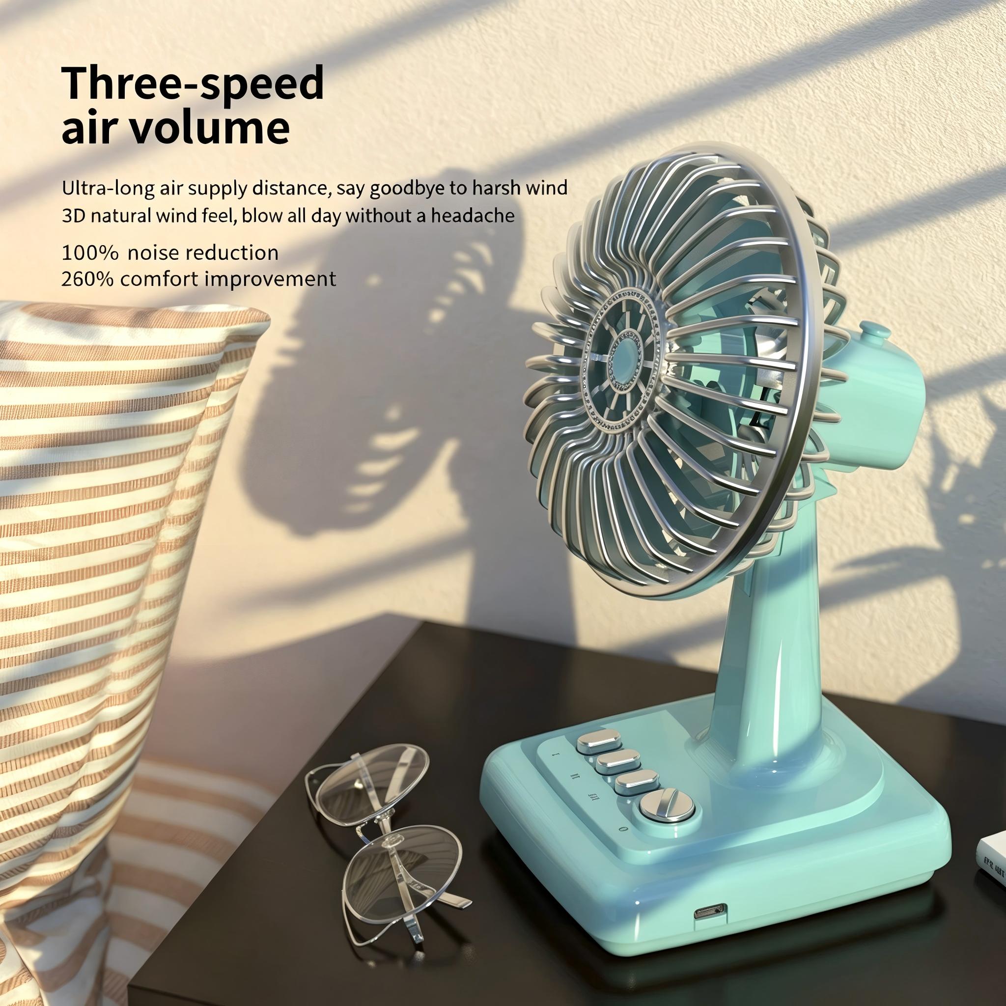 Retro Alloy Desktop Fan 3 Spee - огляд і ціна Fan Desk Small Usb