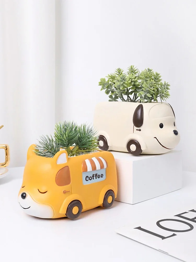Food Truck Animal Small Plant  - огляд і ціна Plant Pot Small Desk