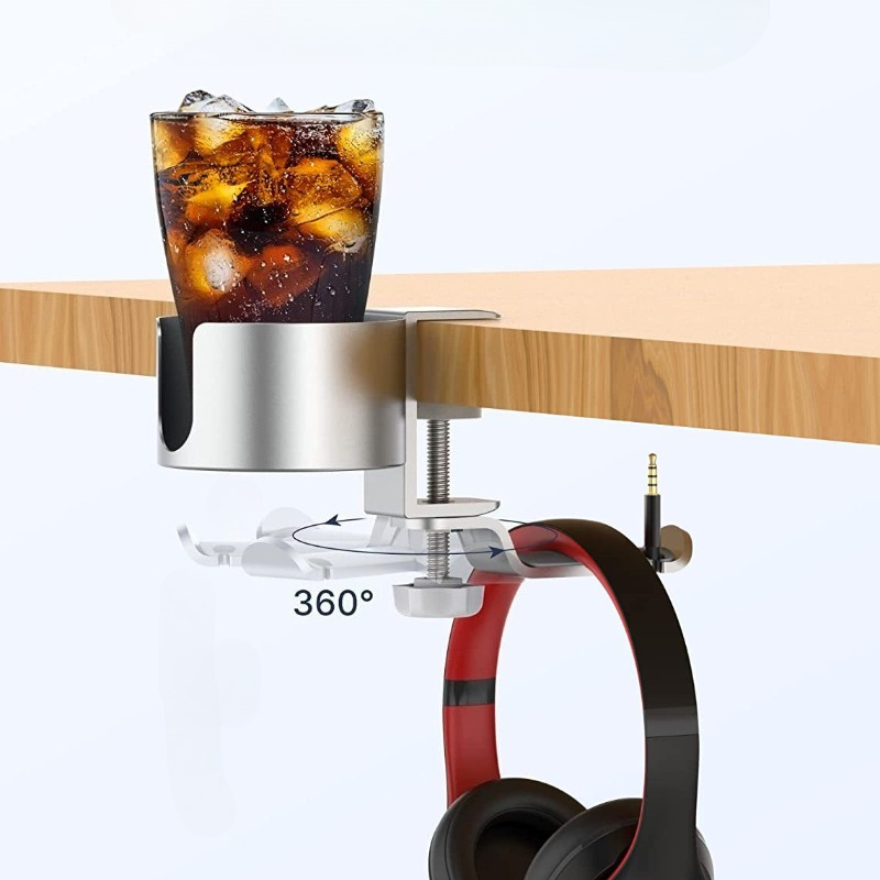 360° Rotating Desk Headphone H - огляд і ціна Desk Setup For Office