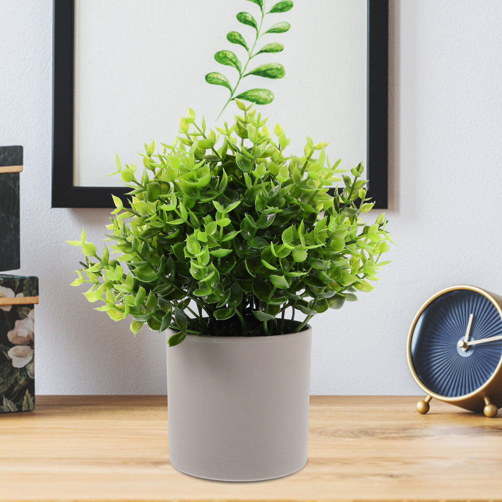 Lifelike Faux Potted Green Pla - огляд і ціна Plant Pot Small Desk