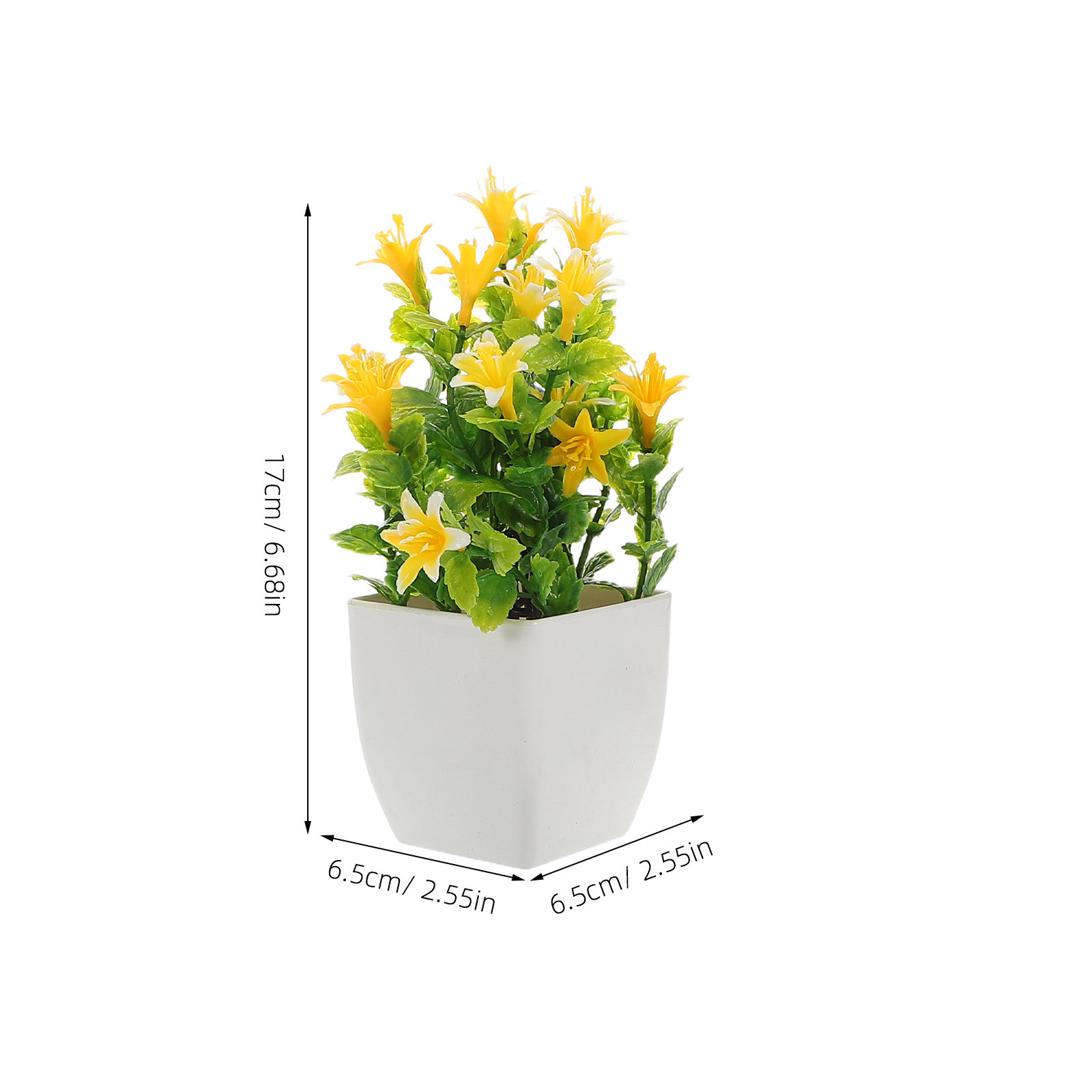 6Pcs Lifelike Fake Potted Plan - огляд і ціна Plant Pot Small Desk