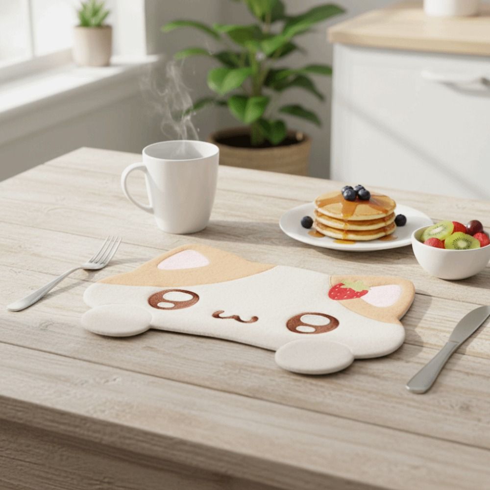 Cute Japanese Kitten Table Mat - огляд і ціна Desk Setup Japan