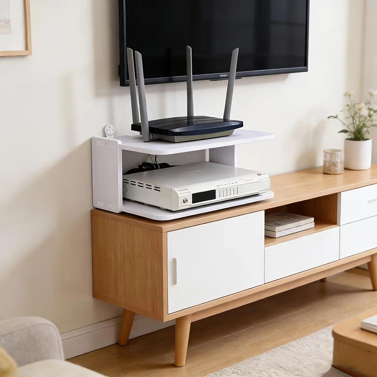 Wall-Mounted Router & Cable Or - огляд і ціна Desk Setup With Tv