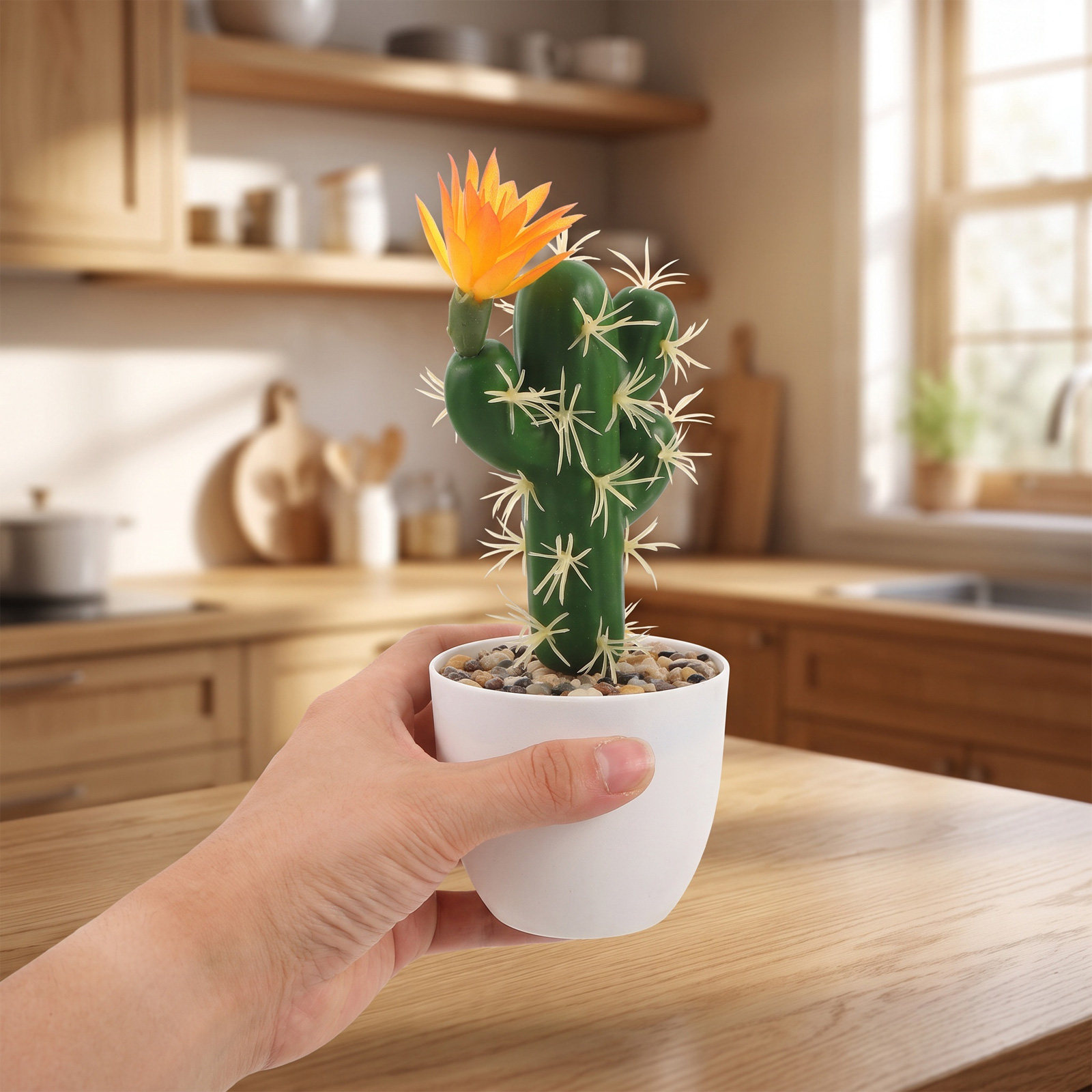Mini Artificial Cactus Plants  - огляд і ціна Plant Pot Small Desk