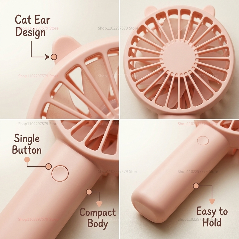 Portable Handheld Fan Mini USB - огляд і ціна Fan Desk Small Usb