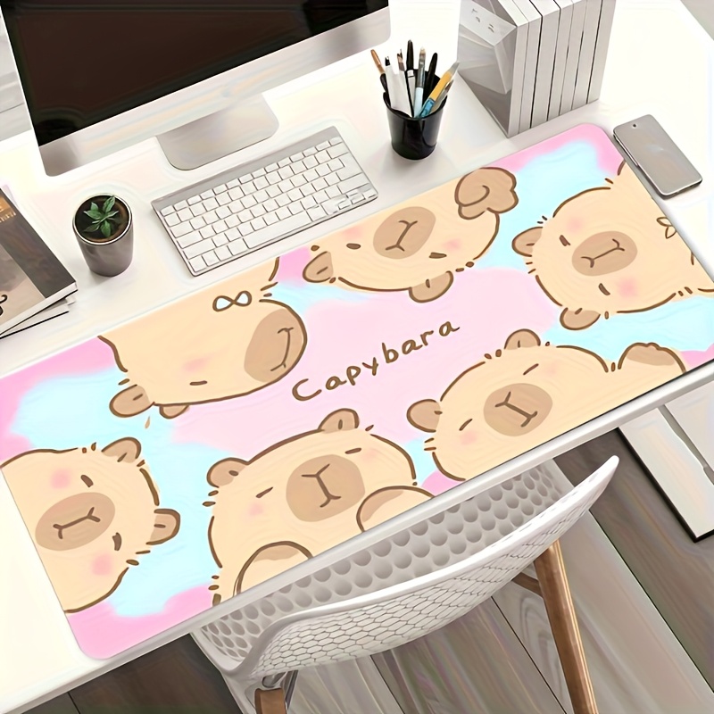 Stylish Cute Cartoon Capybara  - огляд і ціна Desk Setup For Office