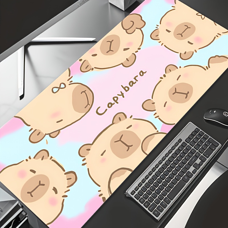 Stylish Cute Cartoon Capybara  - огляд і ціна Desk Setup For Office