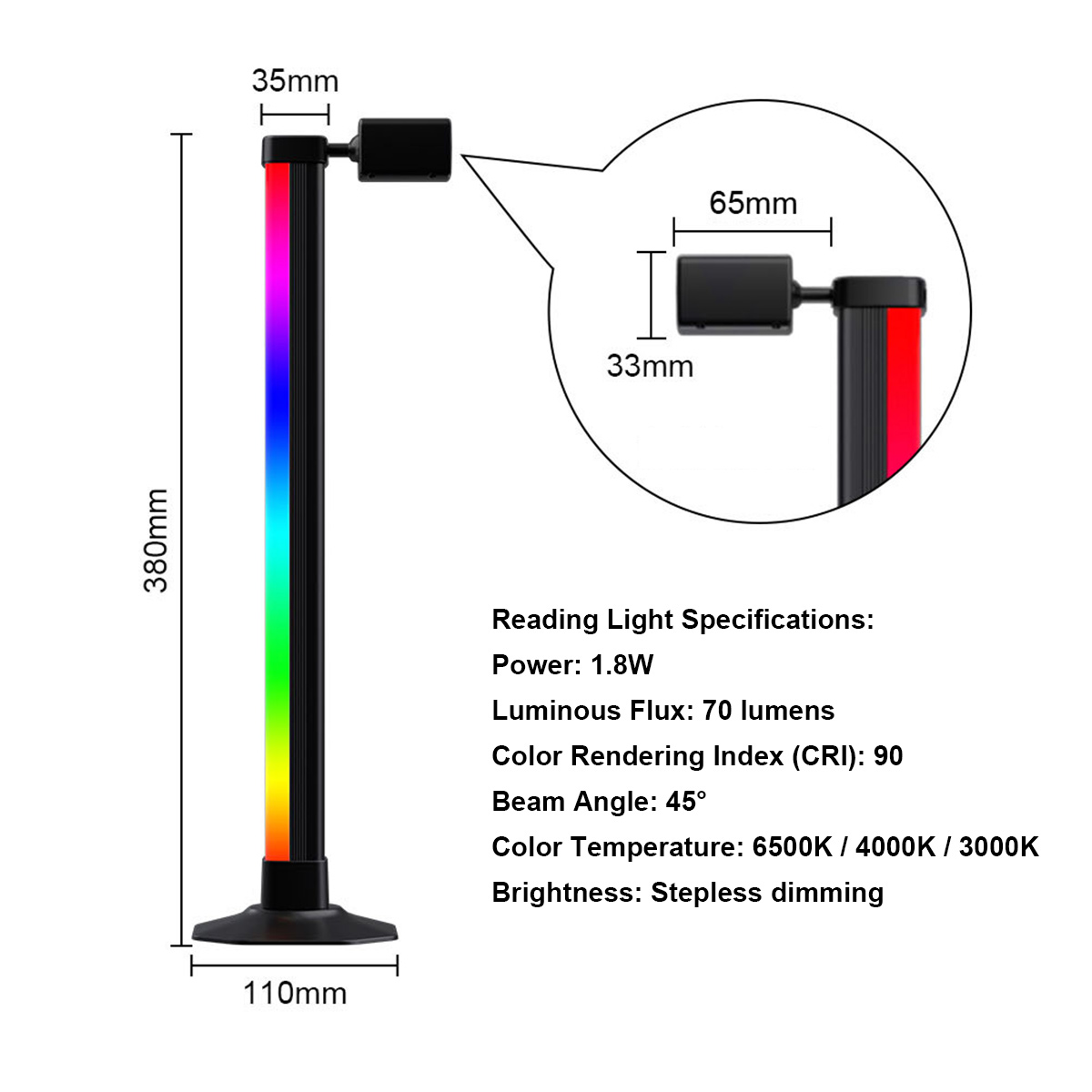 Smart Light Bar LED RGB Music  - огляд і ціна Desk Setup With Tv