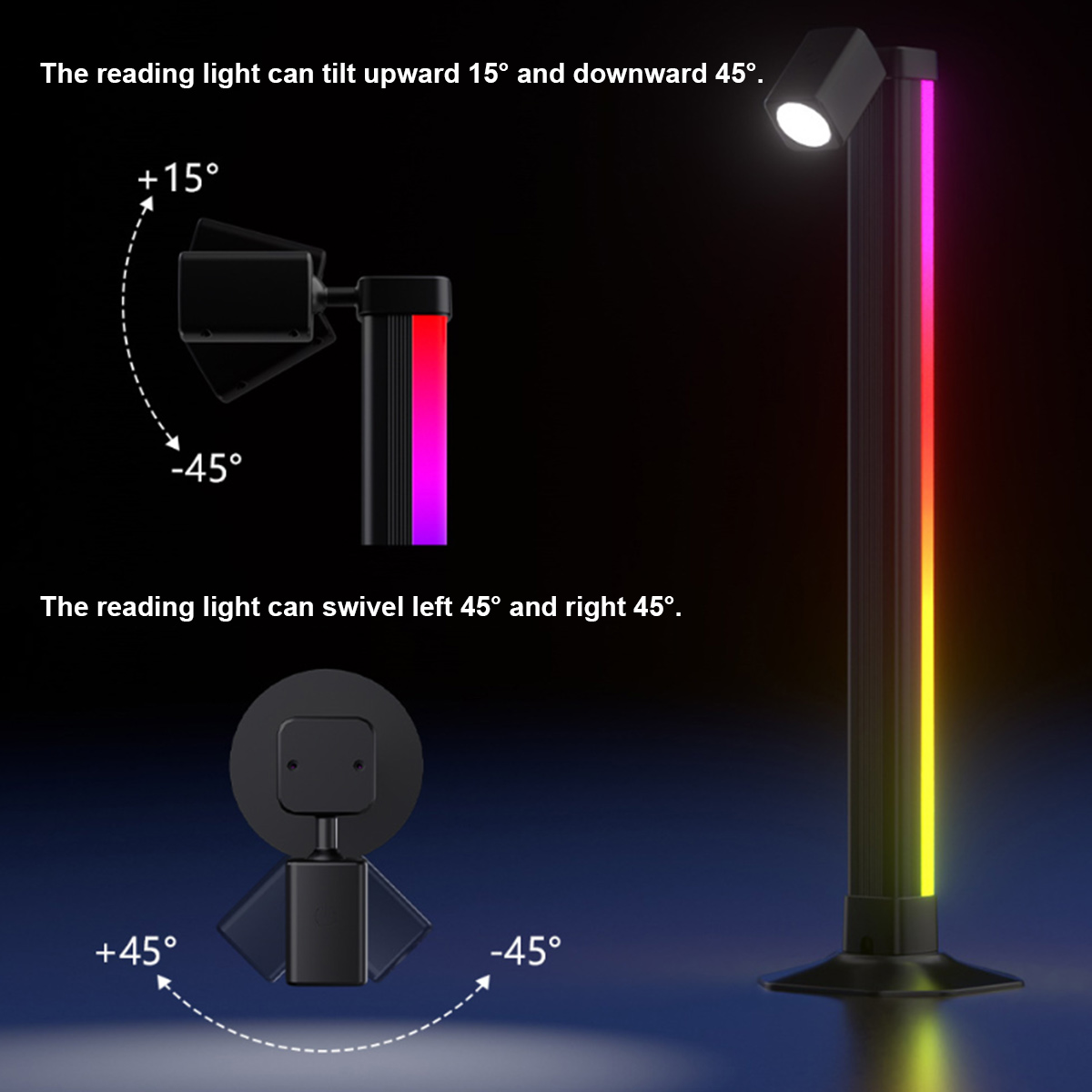 Smart Light Bar LED RGB Music  - огляд і ціна Desk Setup With Tv