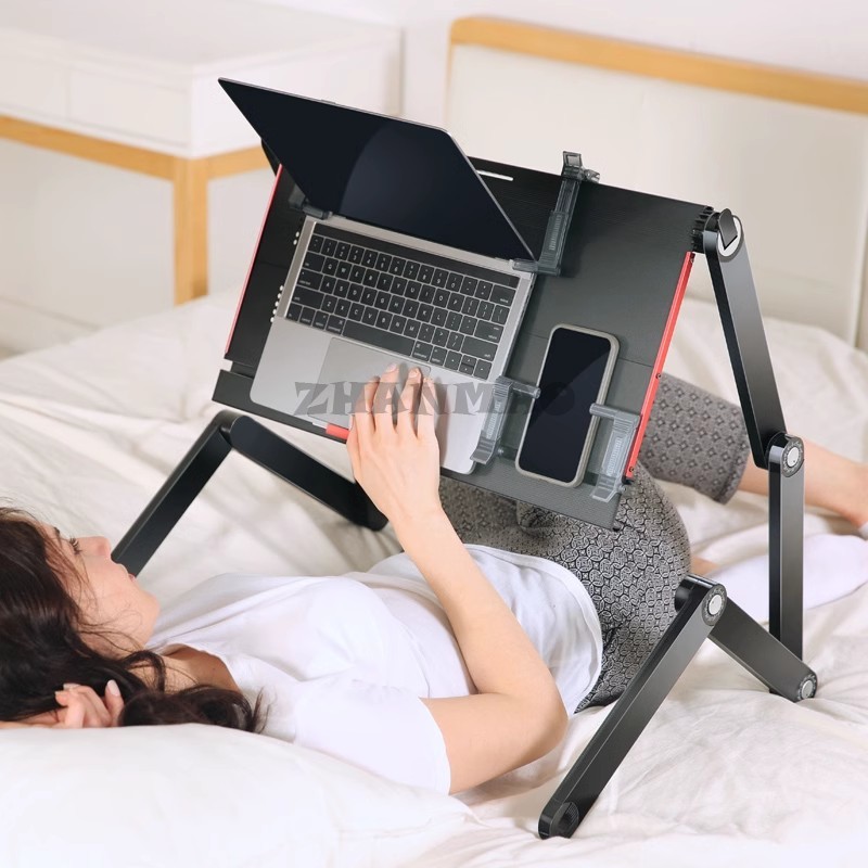Lying Flat on The Bed, Laptop  - огляд і ціна Desk Setup Maker