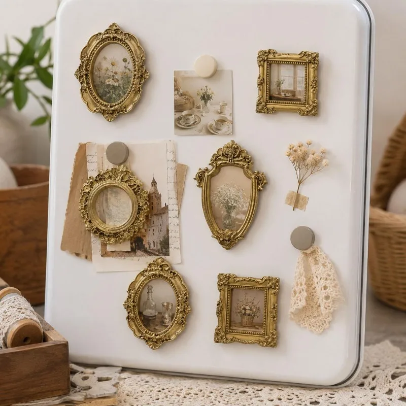 10/5pcs Vintage Resin Mini Pho - огляд і ціна Desk Setup Photo
