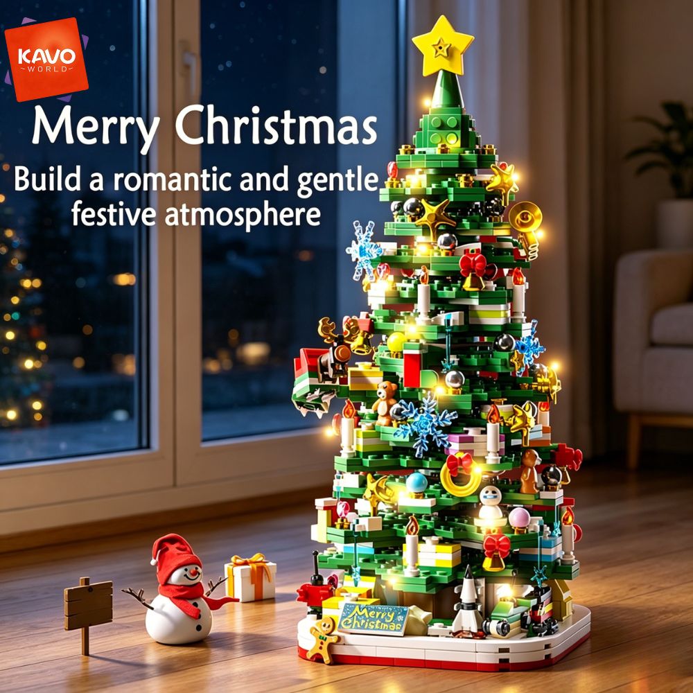 KAVOWORLD 1024pcs Christmas Tr - огляд і ціна Desk Setup Options