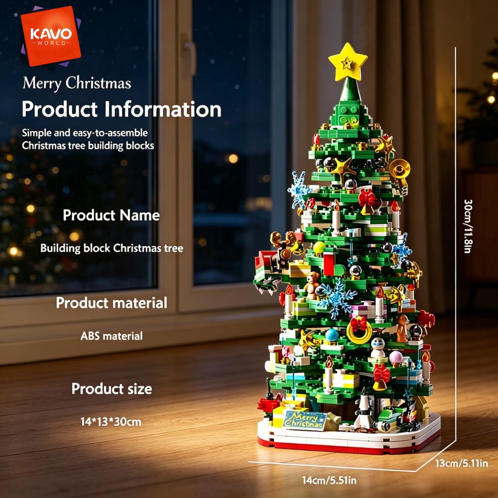 KAVOWORLD 1024pcs Christmas Tr - огляд і ціна Desk Setup Options