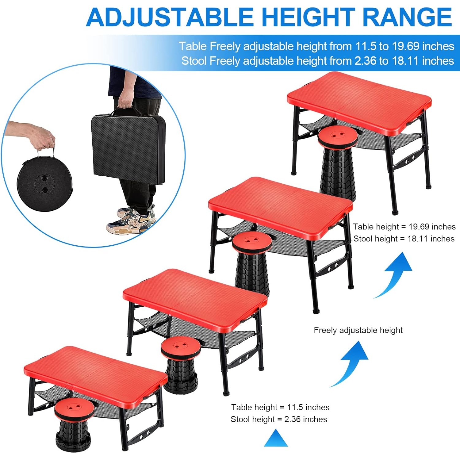 Retractable Folding Table & St - огляд і ціна Desk Setup Maker