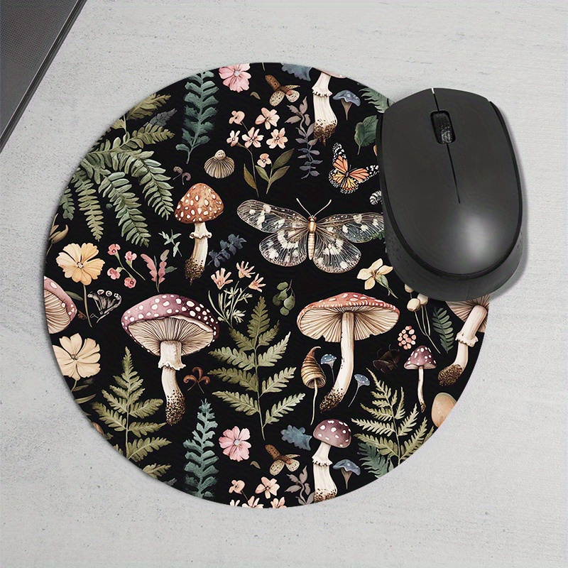 Round Forest Plant Mouse Pad R - огляд і ціна Desk Setup For Office